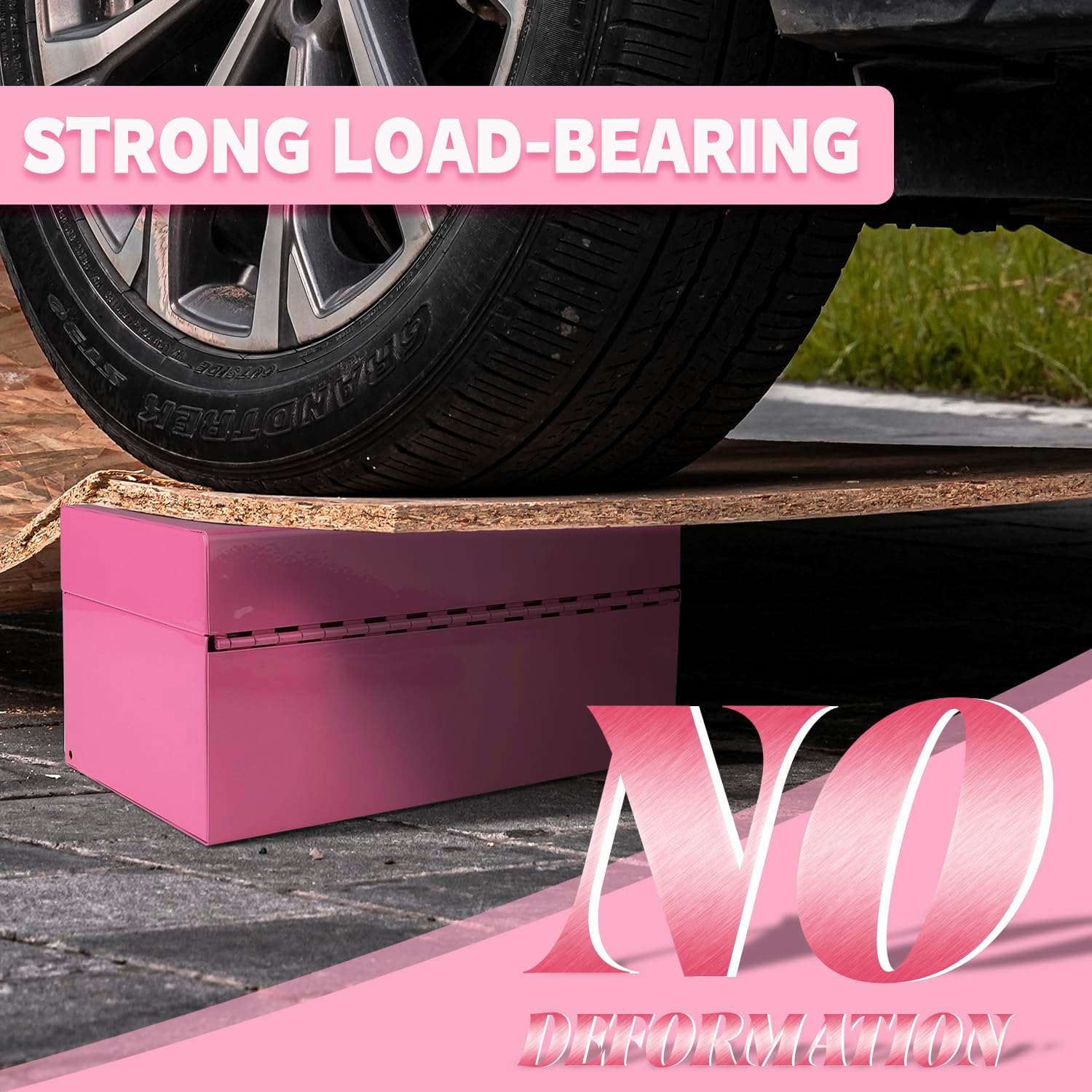 P.I.T. 12 Inch Tool Box,Portable Small Steel ToolBox with Metal Latch Closure for Household, Warehouse,Tools Storage,Pink