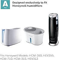 Vista 5 de Honeywell Filtro de Mecha de Repuesto A, Paquete de 2, Blanco