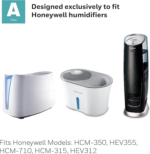 Miniatura 5 de Honeywell Filtro absorbente de repuesto A, paquete de 2, blanco