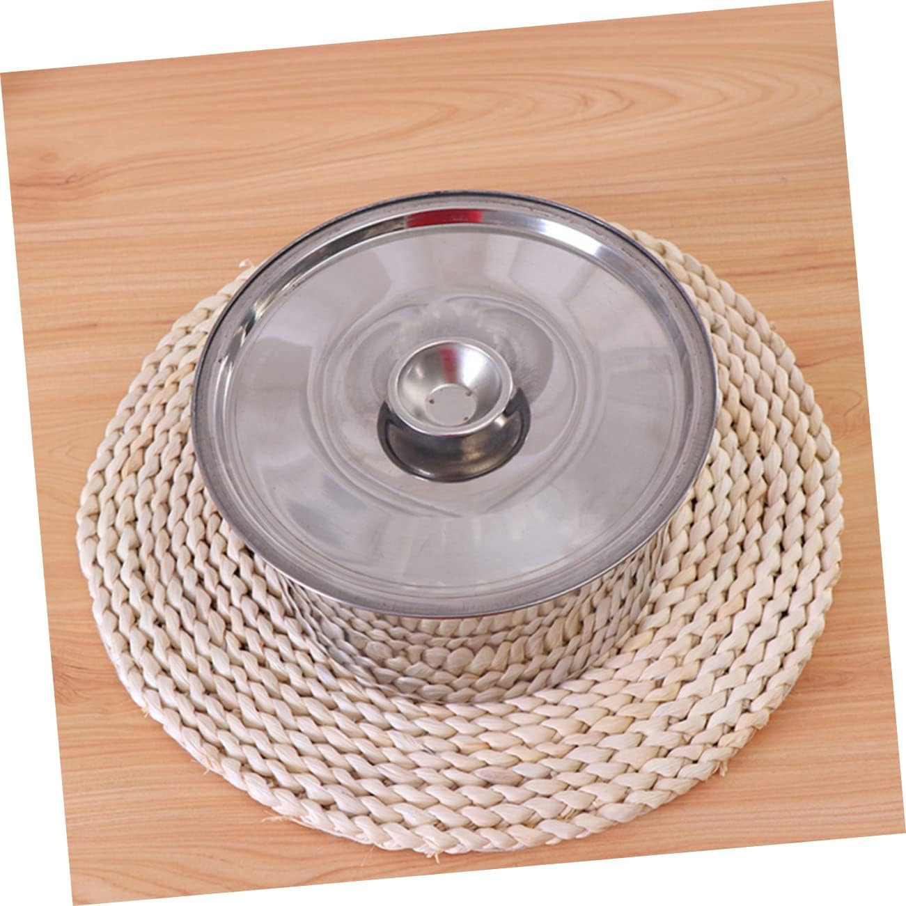 Stainless Steel Condiment Basin with Cover, Deep Rust Proof Bowl