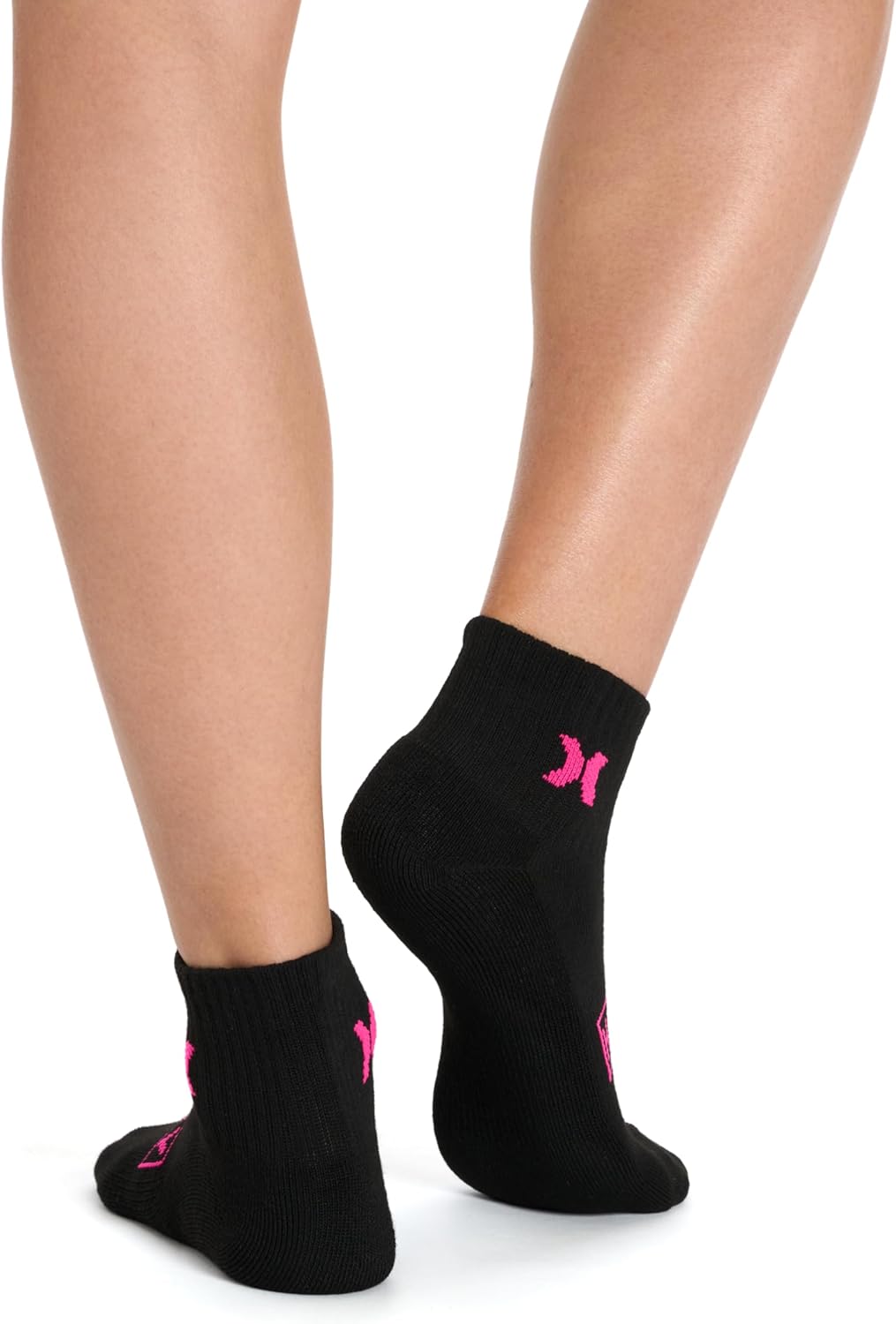 Hurley Women's Sport Ultra Soft Quarter Crew Socks (8-Pack) - Image 4