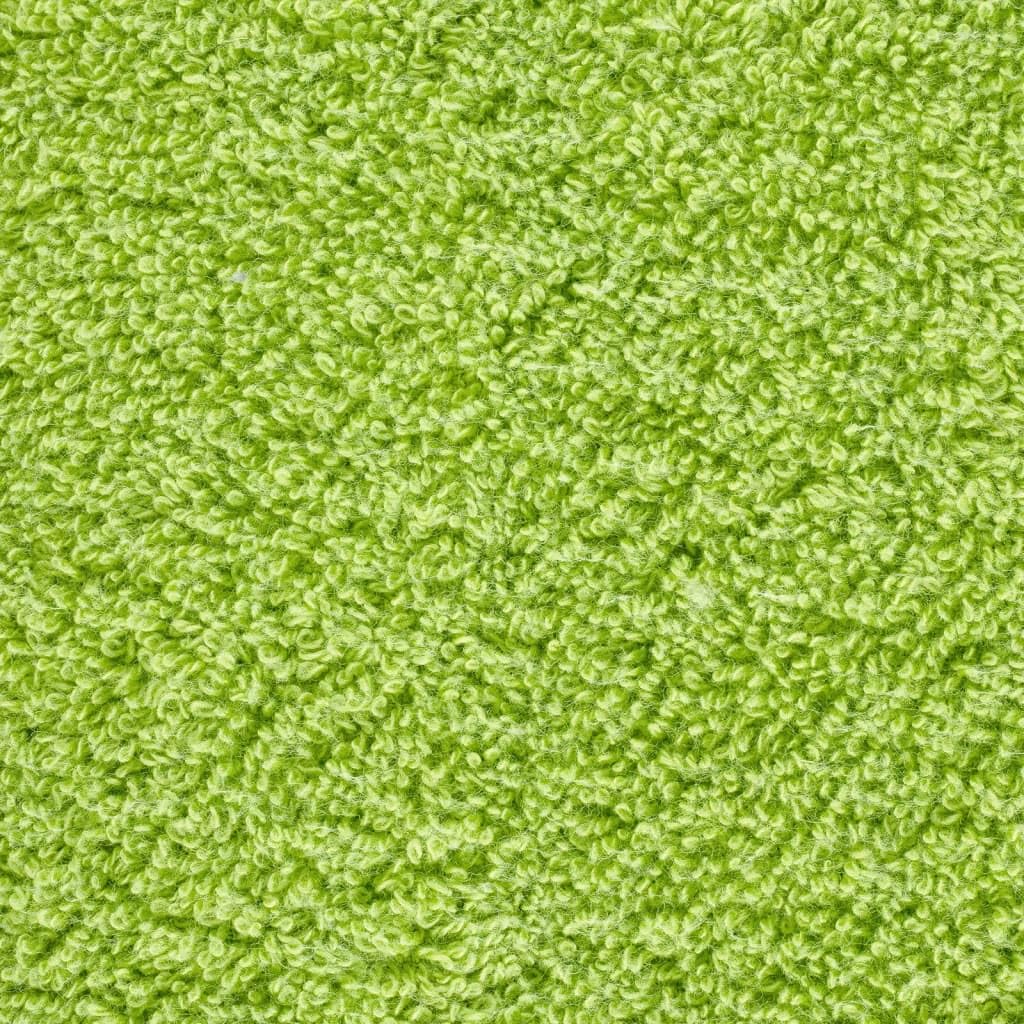 SOLUND 4 Stück Apfelgrün Badetücher 100x150 cm, 100% ringgesponnene Baumwolle, saugfähig mit praktischer Schlaufe, maschinenwaschbar, Oeko-TEX Zertifiziert