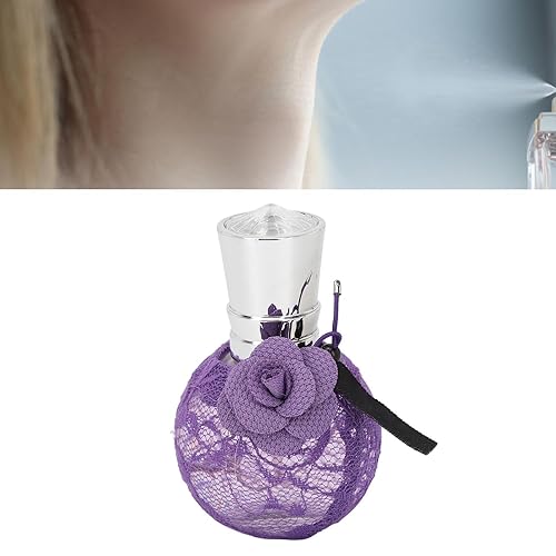 Miniatura 8 de Perfume para mujer, fragancia de larga duración, color morado, encaje rosa, perfume para viajes, fiestas, al aire libre, fragancia en aerosol