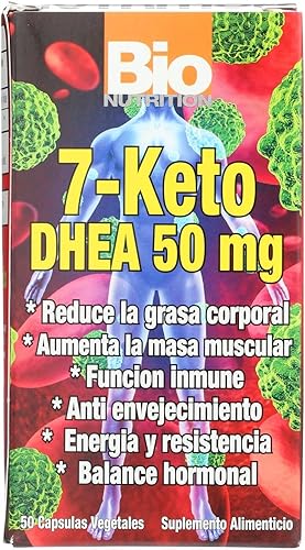 Bio Nutrition - 7 Keto DHEA 50 mg - 50 cápsulas vegetarianas