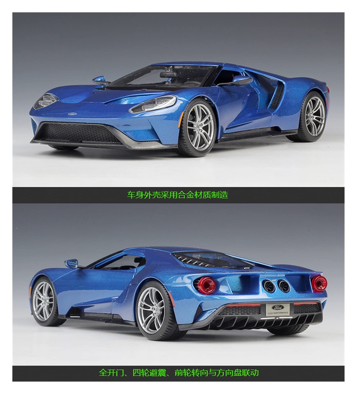 Amazon.co.jp: ミニカー 1 18 2017 フォード GT ハードカバーガルフ