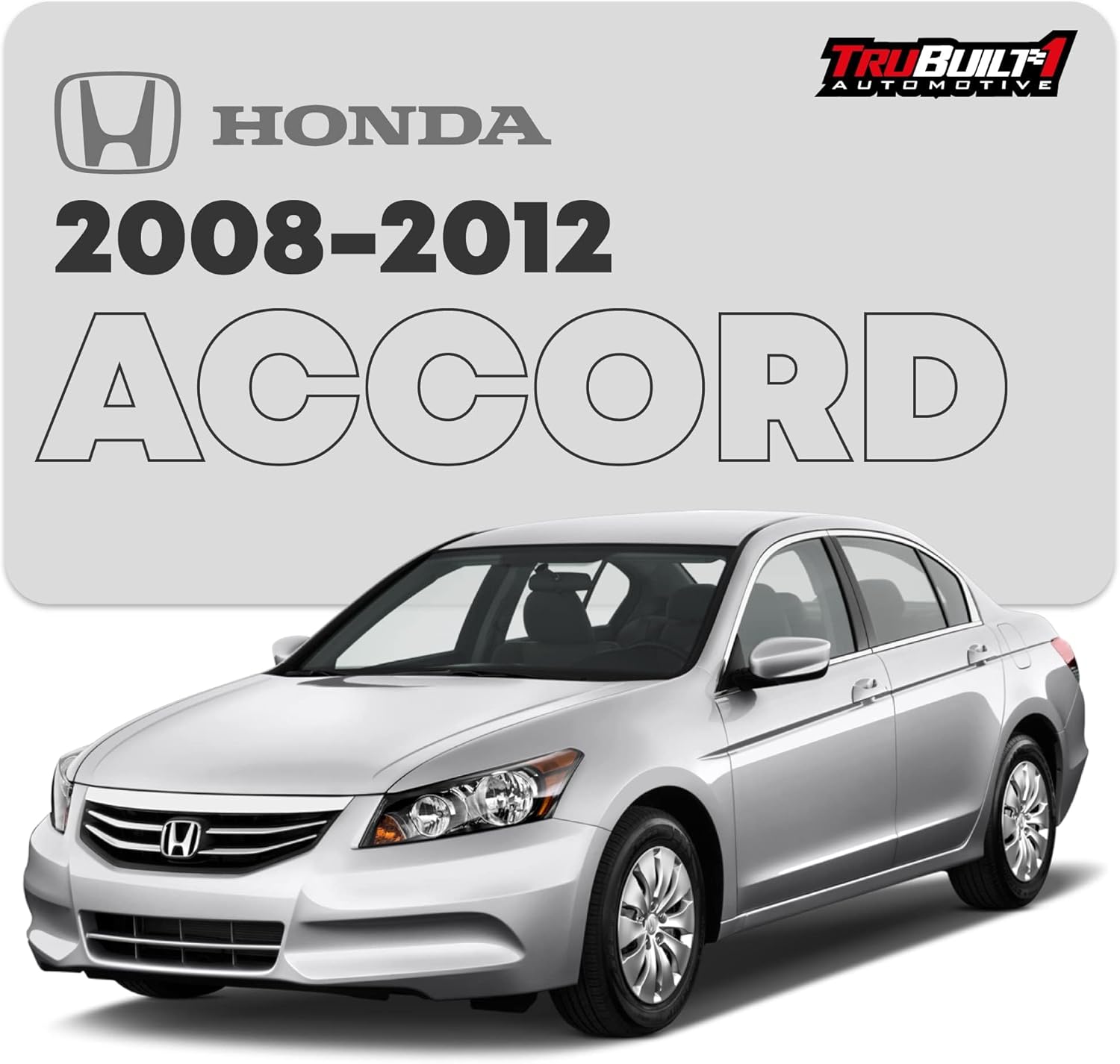 Sun Visor Replacement, Left Driver Side - Compatible with 2008-2012 Honda Accord - Automotive Sun Protection Visor Interior Shade - Gray, with Mirror - OEM 83280-TA5-A51ZA