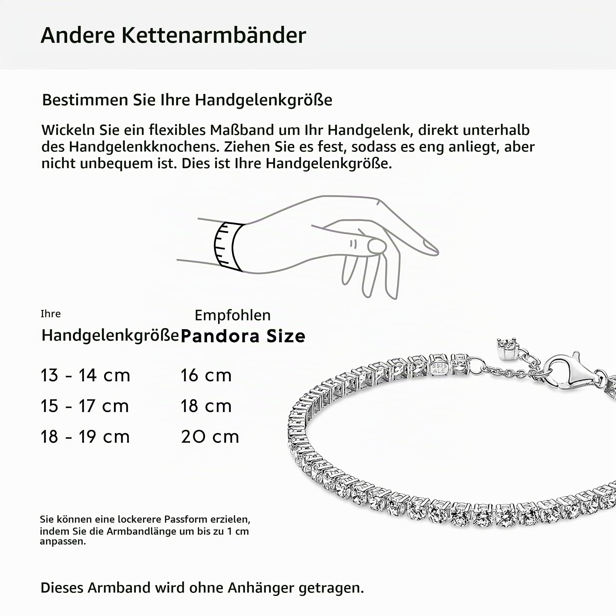 Pandora Timeless Tennisarmband, funkelnd, Sterlingsilber, mit klarem Cubic Zirkonia