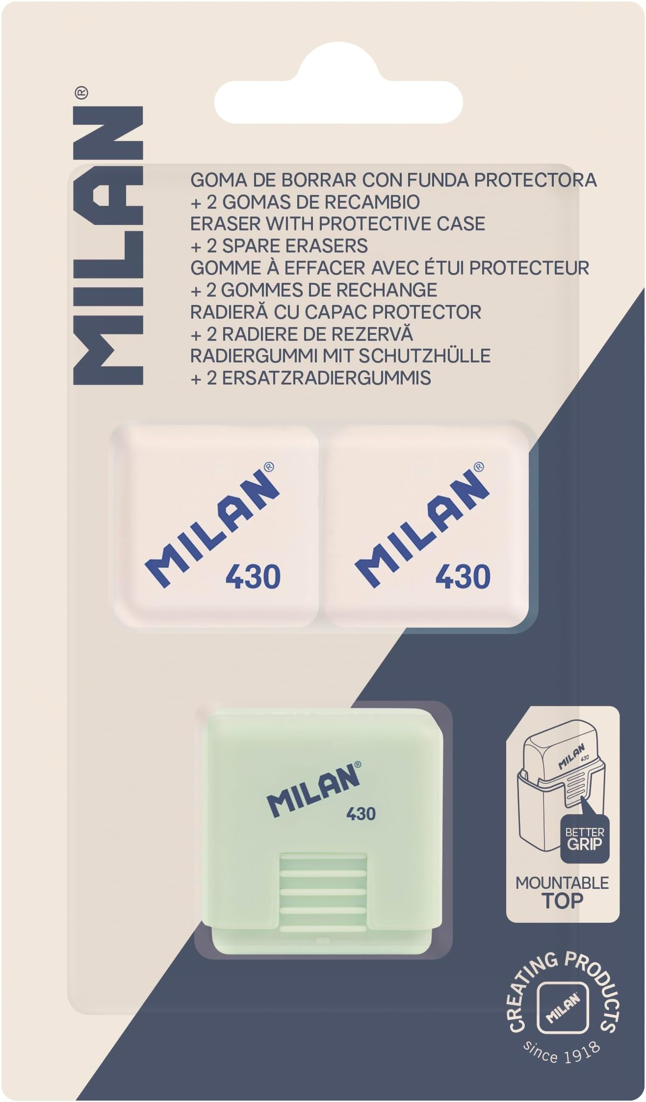 Erasers, White, small