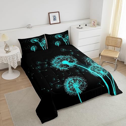 Miniatura 53 de Castle Fairy Juego de edredón de Halloween tamaño individual, juego de ropa de cama con estampado de animales de murciélagos negros para niños