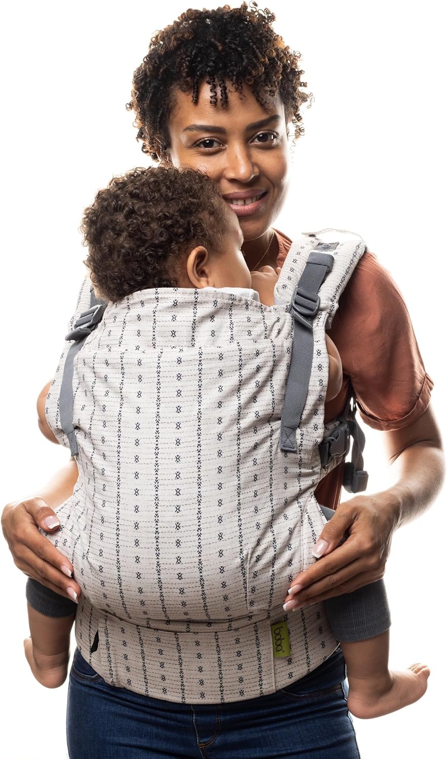 Boba X Mochila Portabebés Ergonómica - Ajustable de Bebé Recién Nacido a Niño - 2 en 1: Portabebé Delantero y Mochila de Porteo a la Espalda con Tirantes Cruzados (3-20 kg) - Sea Mist — view 17