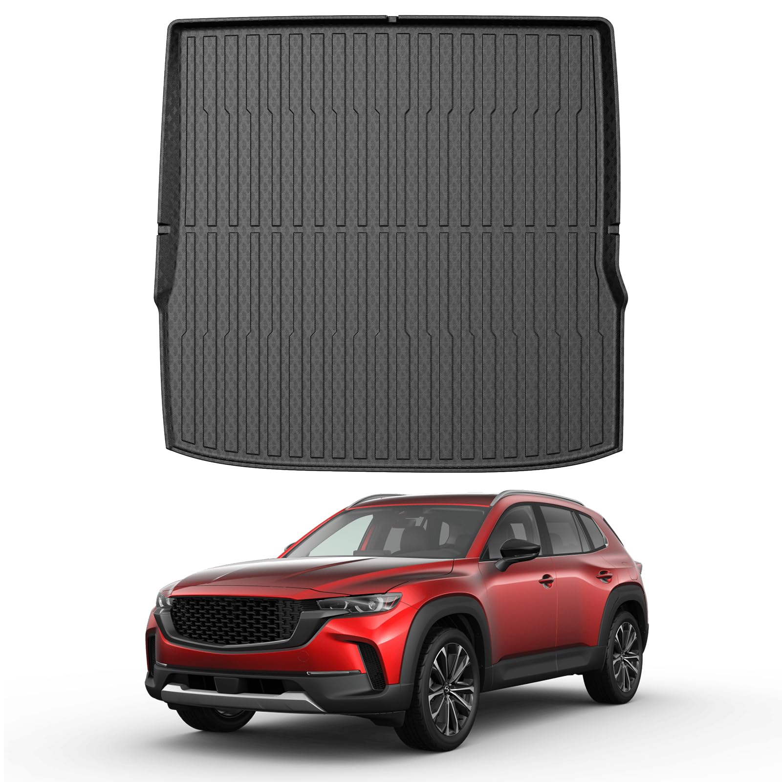 Mixsuper Liner Cargo Liner for Mazda CX-50 2023-2025 (Not Fits Hybrid Models), Trunk Liner for CX50 Accessories All Weather Cargo Mat Rear Trunk Tray