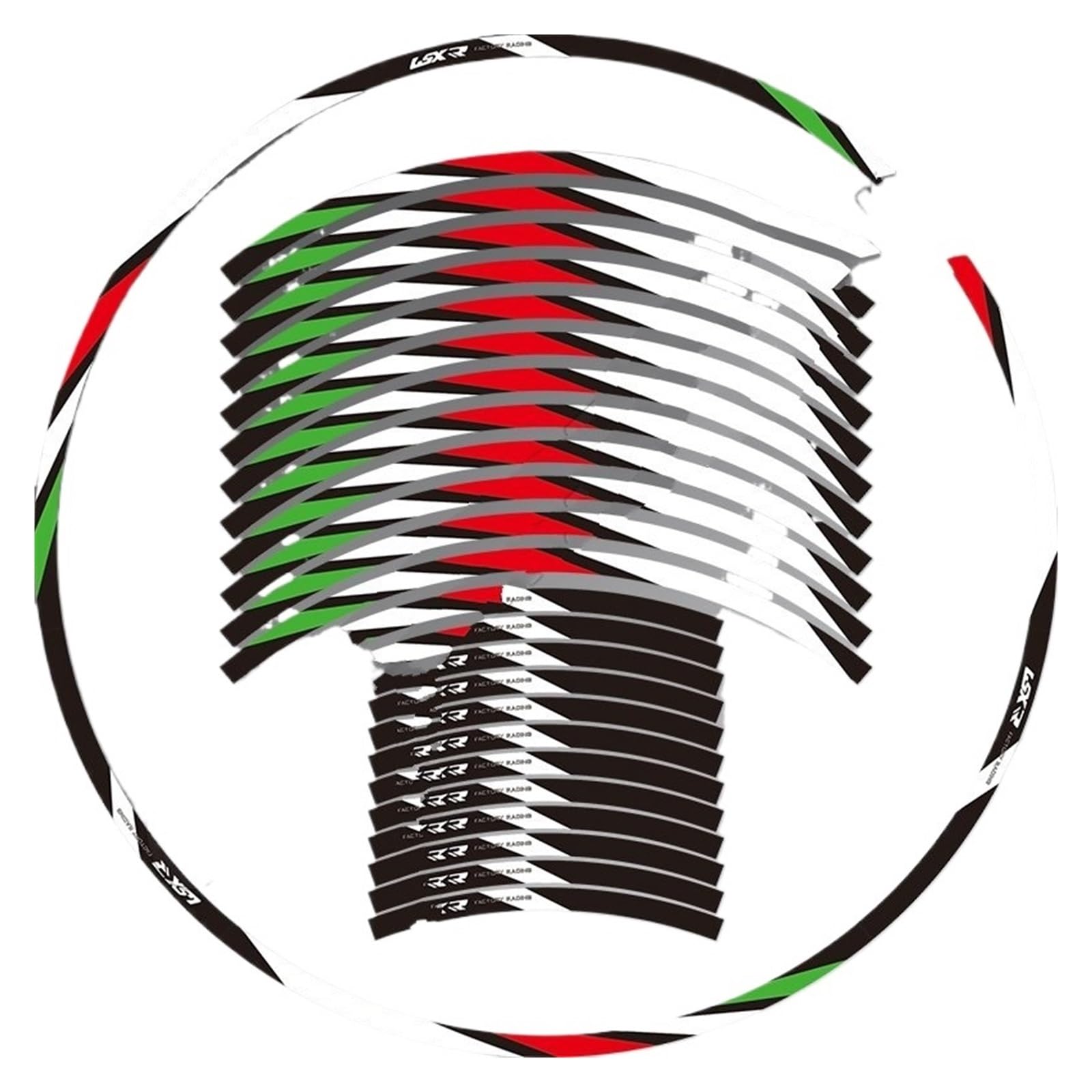 Hub Decals Rim for S&uzuki for GSXR for GSX for GSR GSX250R GSX650R GSX750R 17'' Motorcycle Sticker Rim Decal Stripe Tape Stripe Tape(White)