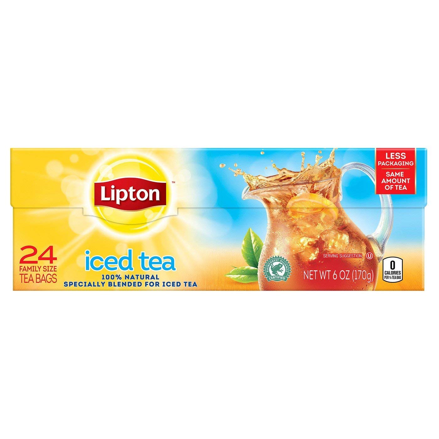 Lipton Iced Tea Family Size Tea Bags - 24 Count