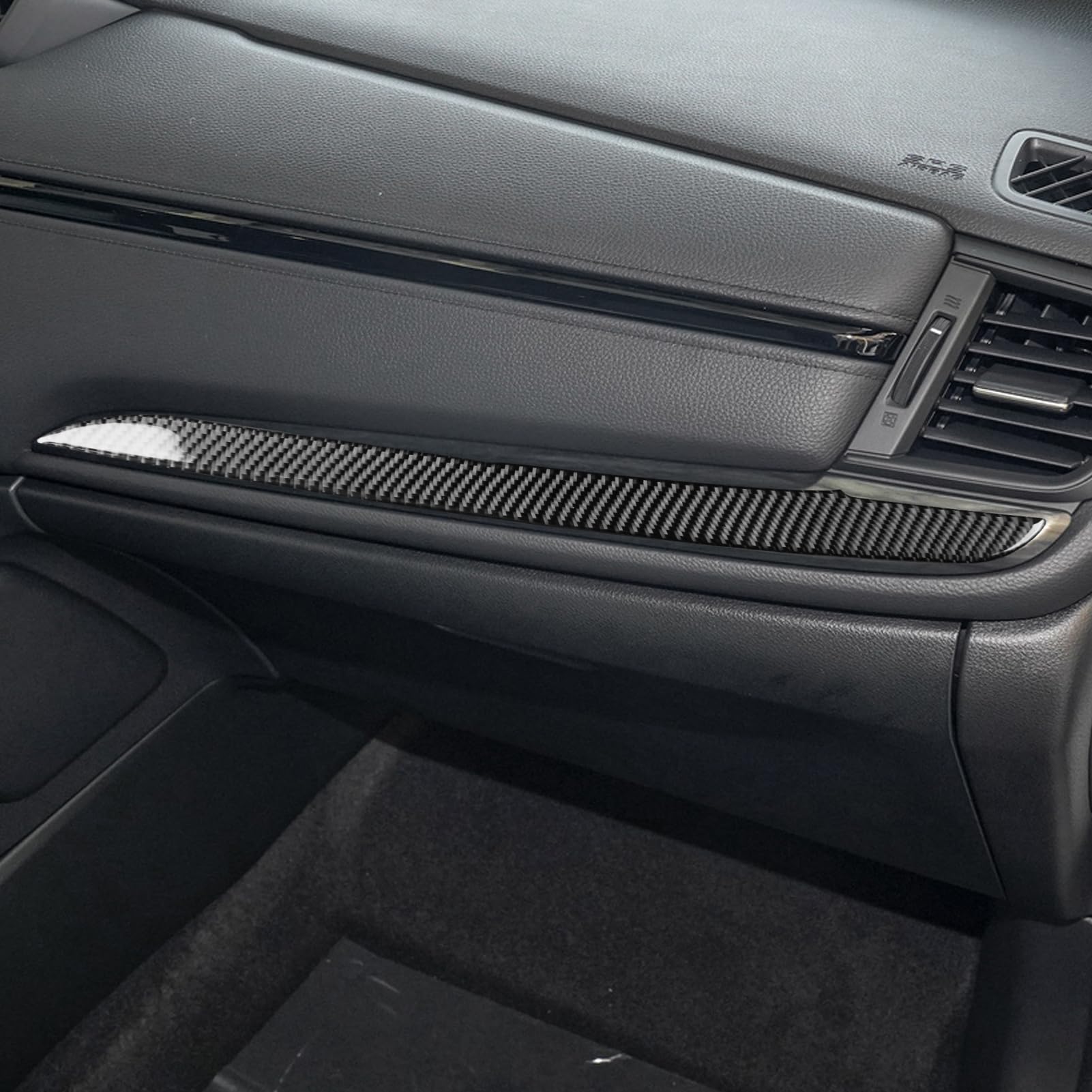 Real Premium Carbon Fiber Compatible with Honda CRV 2017 2018 2019 2020 2021 Accessories Car Co-Pilot Center Console Cover Sticker Decal Auto Interior Trim