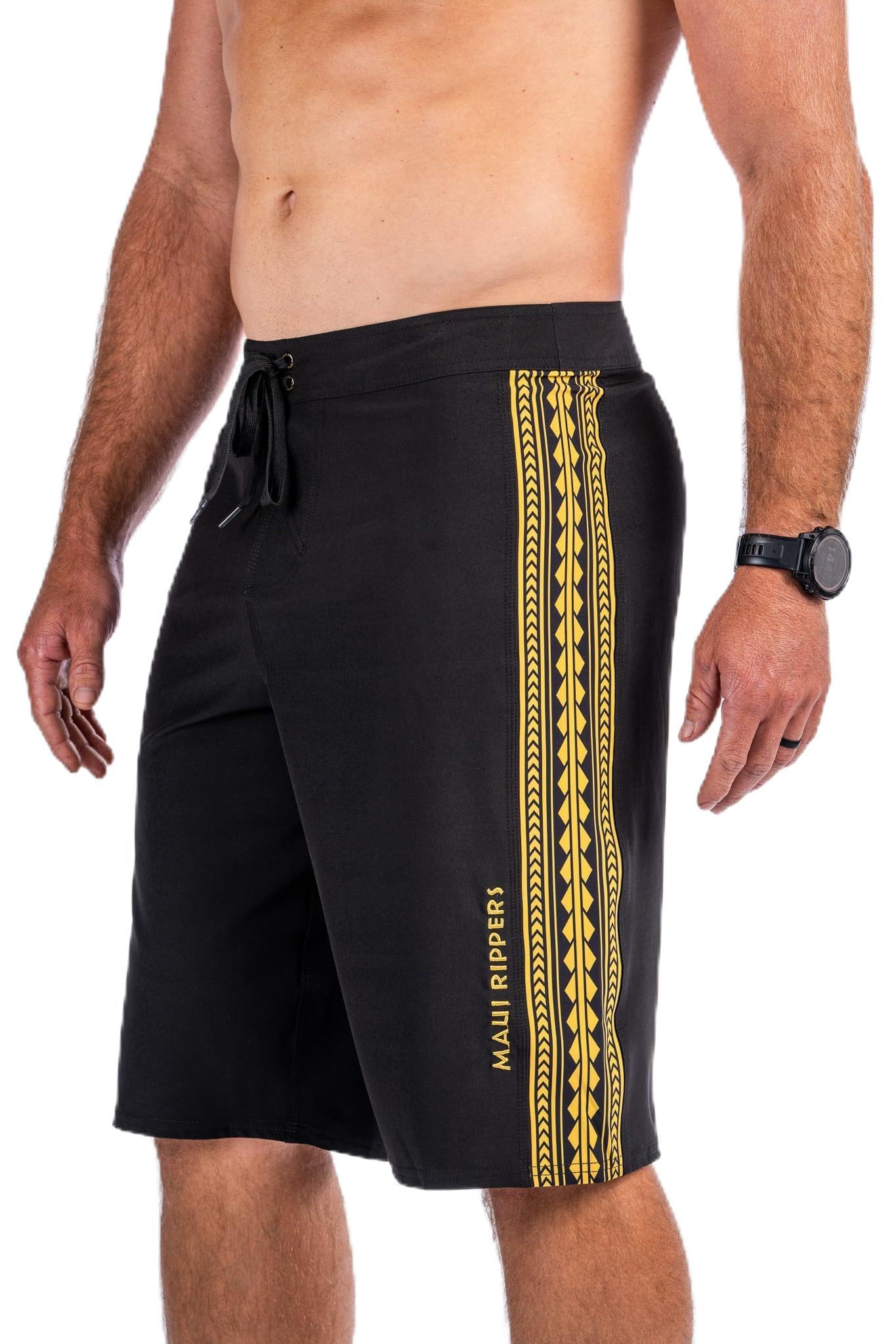 Maui Rippers Very Long 4 Way Stretch Boardshorts 24 Inch Outseam