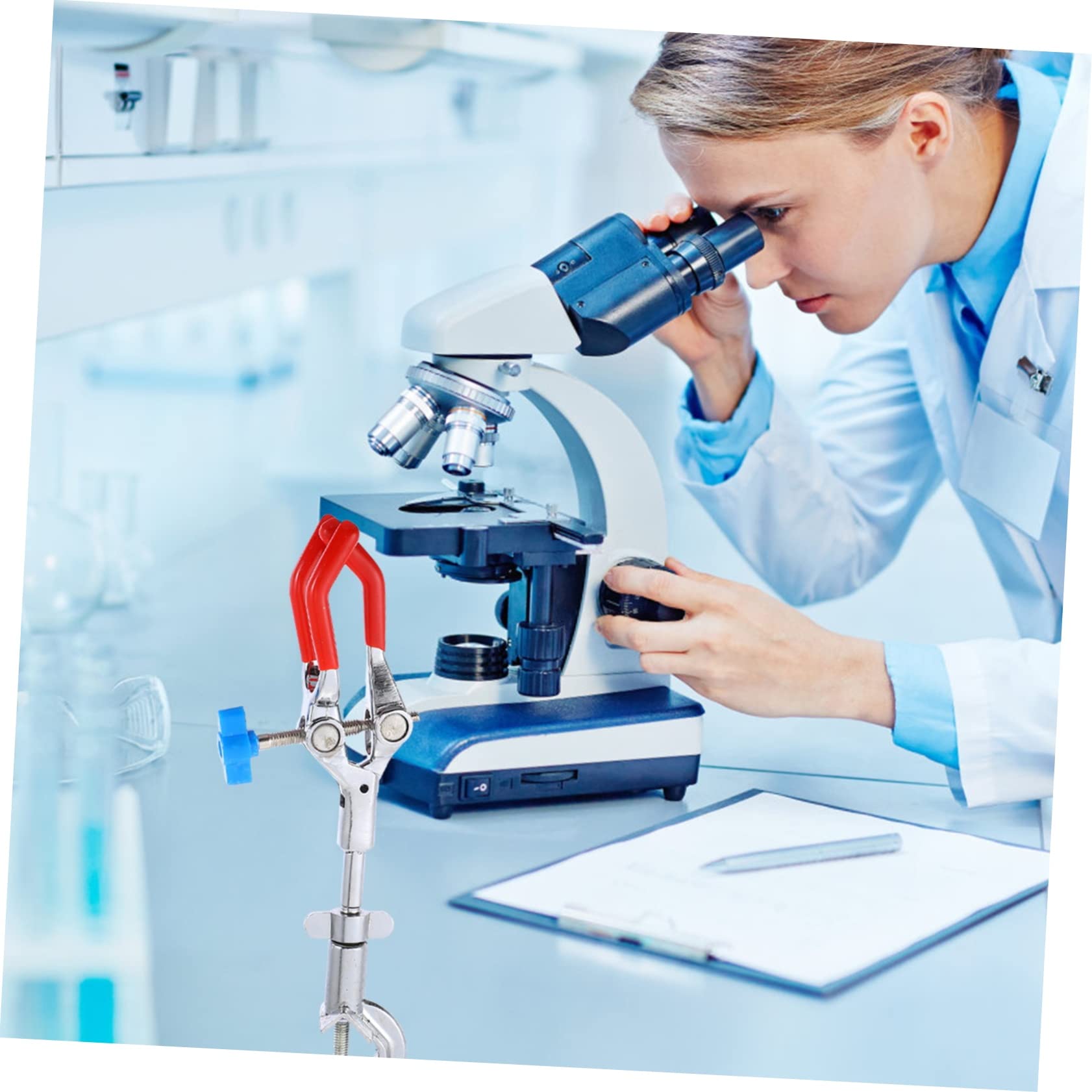 Cabilock 3 Pezzi Pinza da Laboratorio Artigli per Provette e Becher Ergonomico e Resistente Design Pratico per Esperimenti Scientifici Stabile e Facile da Usare