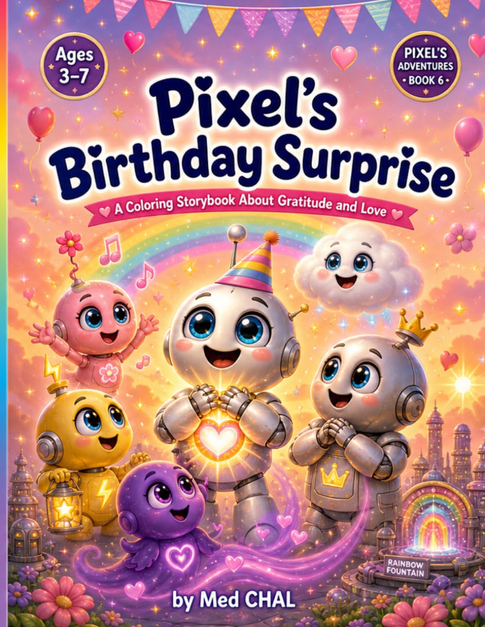 Pixel's Birthday Surprise: A Coloring Storybook About Gratitude and Love | Fun Read-and-Color Adventure for Kids Ages 3-7 (Pixel's Adventures)