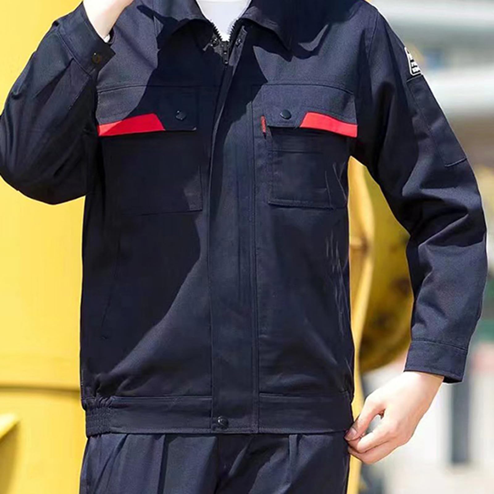 Manica Lunga Tuta Uniforme Uomini Donne Lavoro Tuta Auto Riparazione Officina Abiti Da Lavoro Meccanico