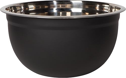 Miniatura 3 de Now Designs Tazones para mezclar de acero con revestimiento mate, negro, 5 cuartos de galón, 3 cuartos de galón, 1.5 cuartos de galón, 7 x alto 3.57
