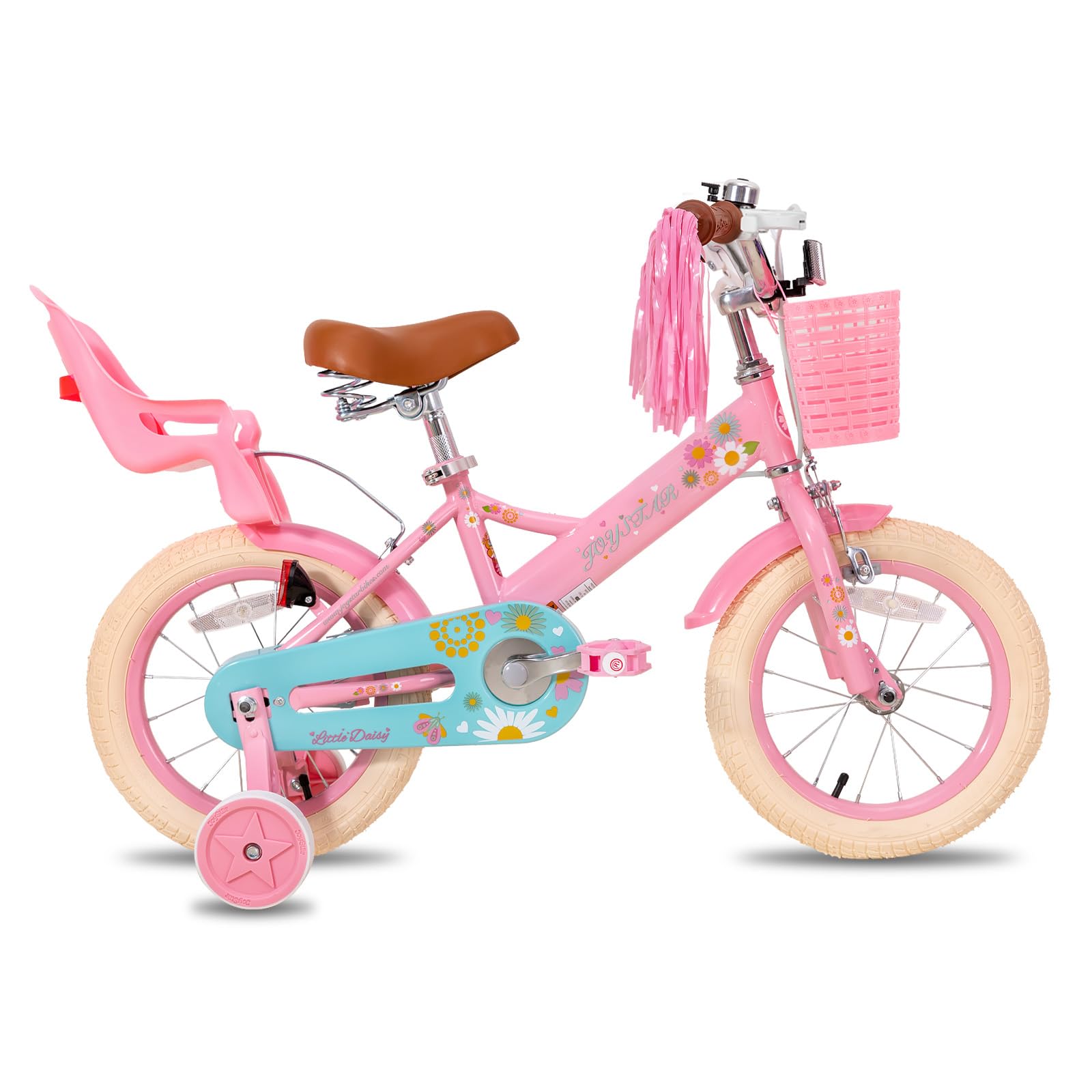 Bicicletta Bambini 16 Pollici Con Ruote Di Supporto - Regolabile, Per 5-8 Anni, Colore Rosa - Foto 11