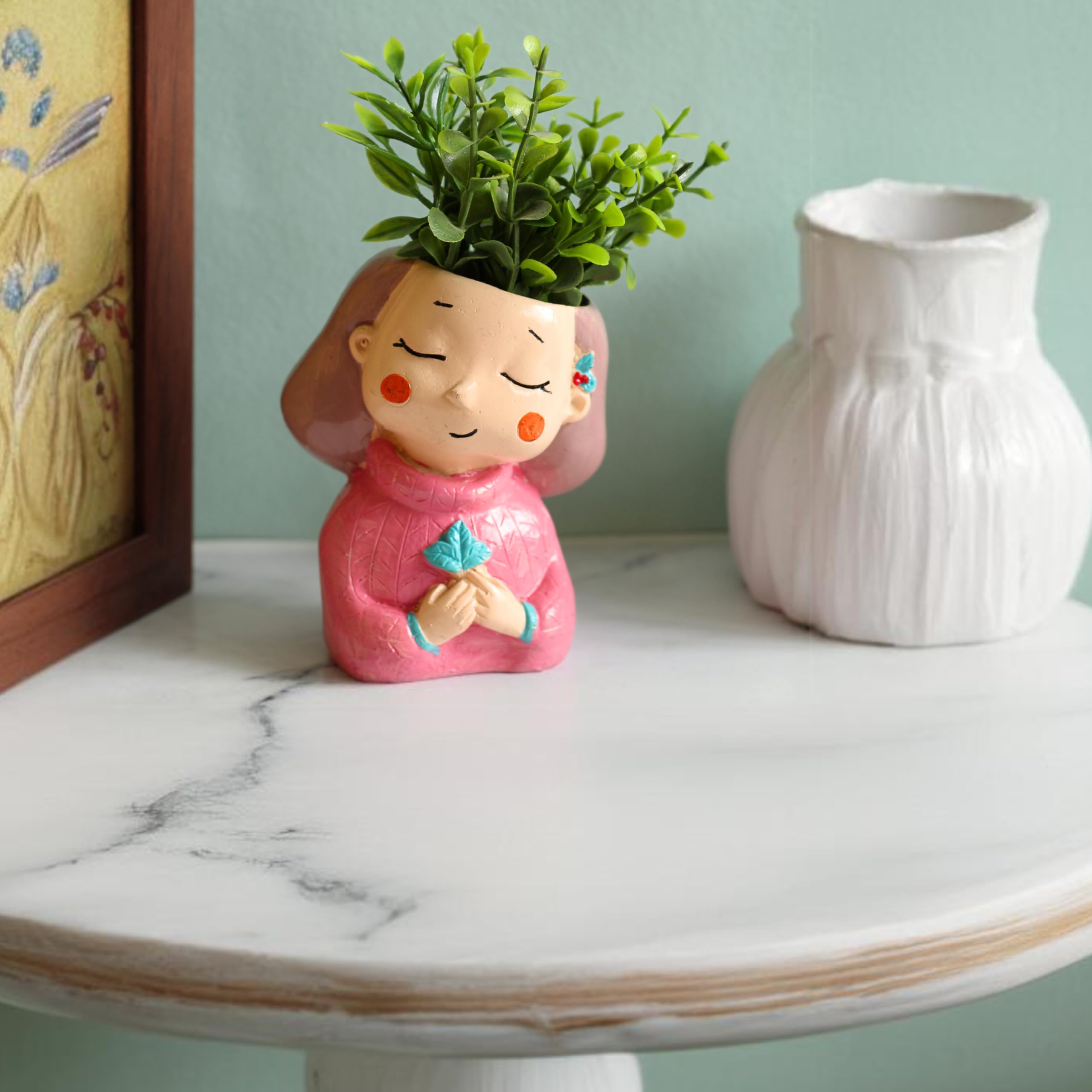 Kawai Homes Showpiece for Home Decor - Cute Table Resin Miniature Decorative Stylish Figurines Items for Living Room Kitchen Kids Bedroom Study Room Decoration Accessories (Adorable-Girl) (B0D9MWD19R) Amazon Price History, Amazon Price Tracker
