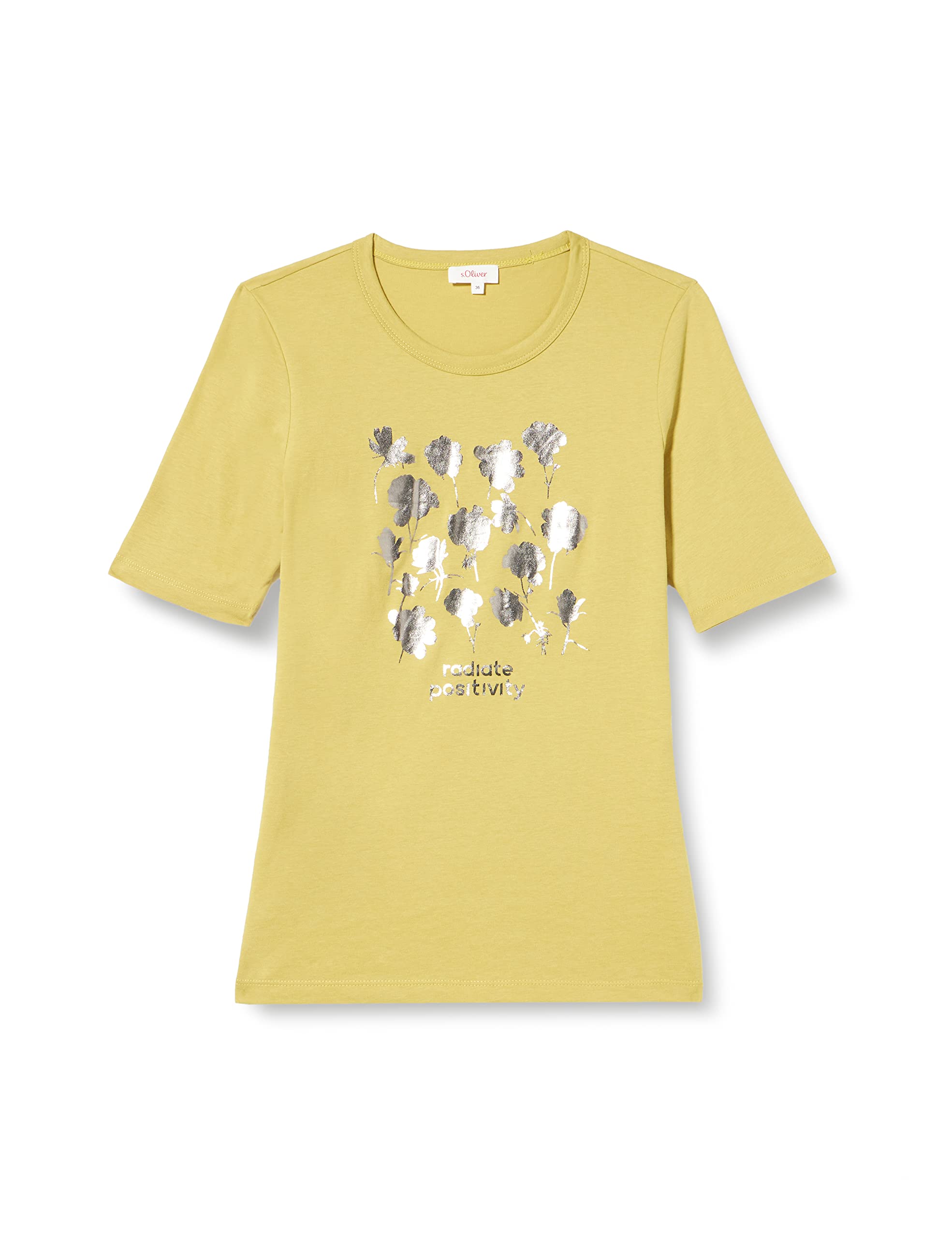 s.Oliver Women's T-Shirt, Yellow, 8