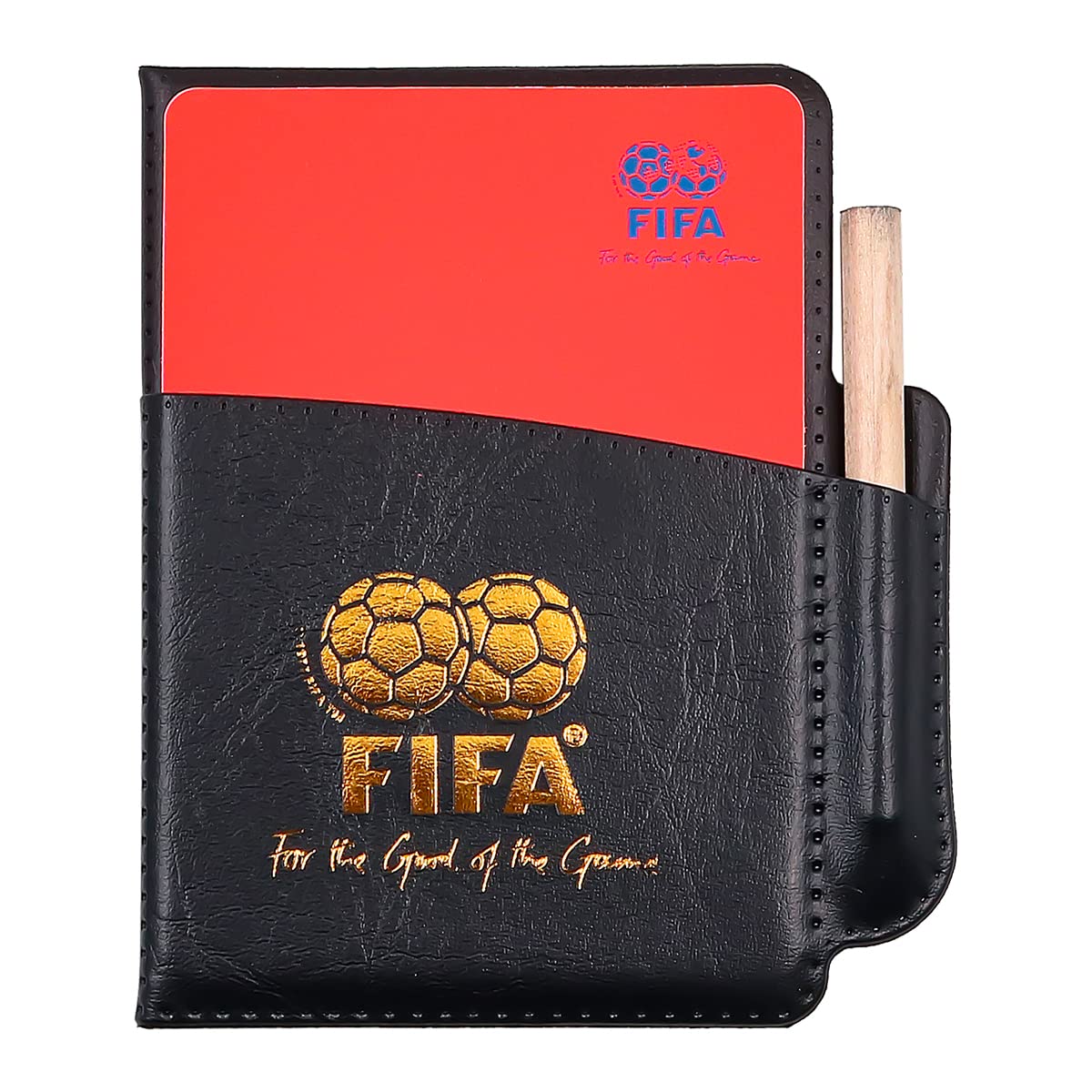 Juego de Tarjetas de Árbitro Deportivo de Fútbol - Tarjeta Roja PCV y Amarilla con Bolígrafo