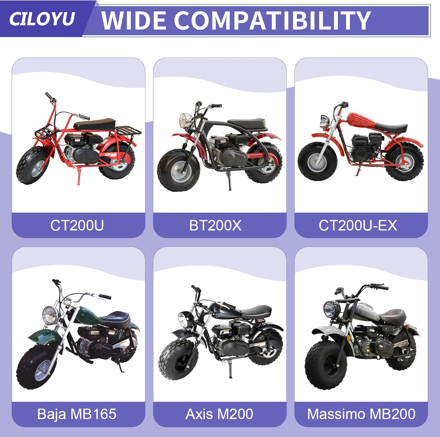 Mini Bike Jackshaft Sprocket Shaft Threaded Shaft Compatible with Coleman CT200U CT200U-EX BT200X Baja Warrior MB200 Axis M200 212cc 196cc Engine Minibike Powersports Parts with 6203RS Bearings