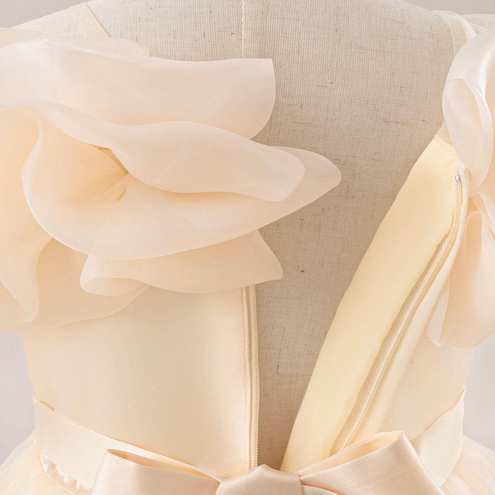 Elegante abito da bambina per matrimoni, feste, con design a spalle scoperte, gonna tutù con ampio orlo per bambini dai 7 ai 12 anni, perfetto per il tempo libero, le feste all'aperto e la vita