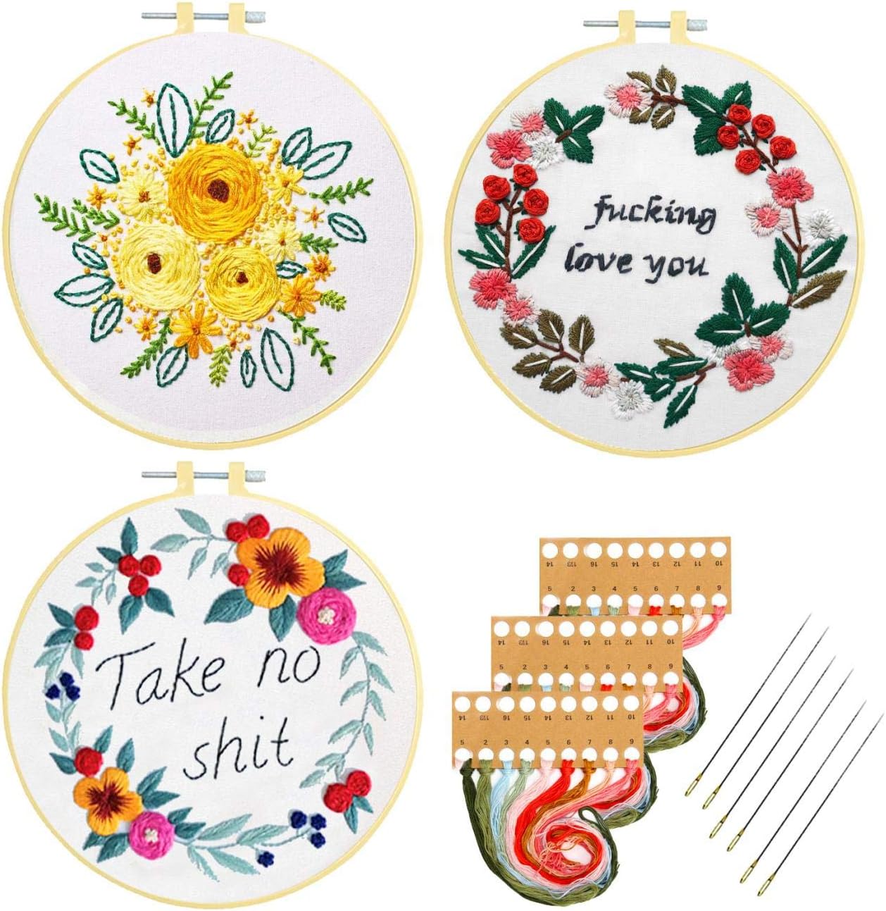 Nuberlic Embroidery Kit Beginner Cross Stitch Kits with