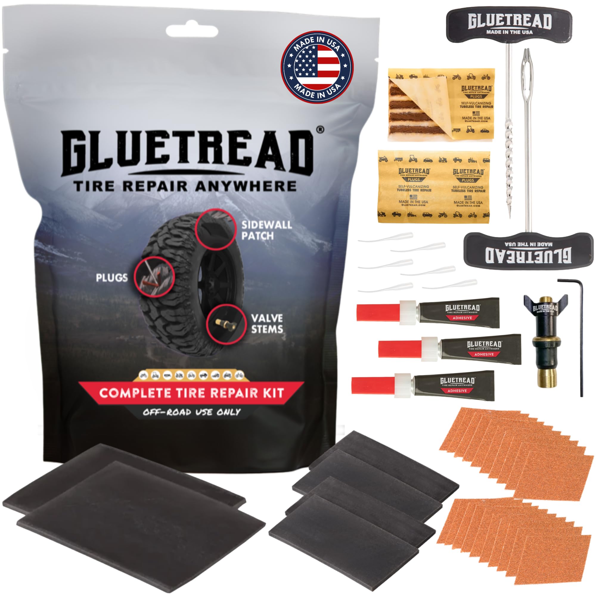 GlueTread Off-Road Tire Repair Kit