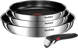 3 sartenes Tefal Emotion 22, 24, 28cm revest. titanio