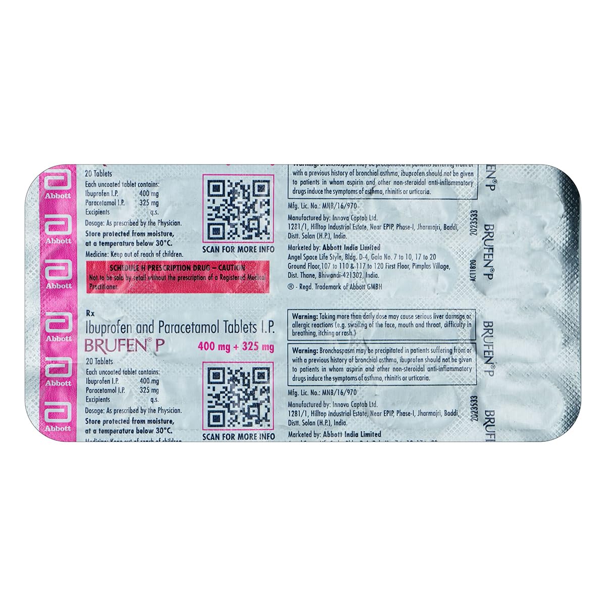 Brufen P - Strip of 20 Tablets