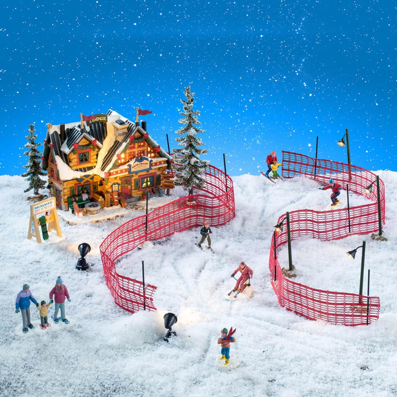Lemax Apres-Ski Lodge Set, House Set, #56676