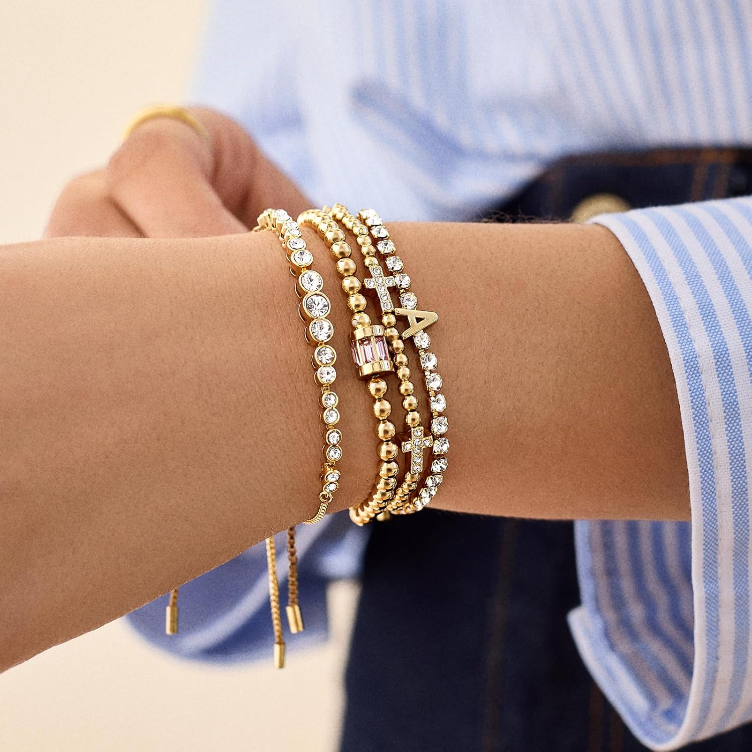 BaubleBar Tatum Birthstone Bracelet