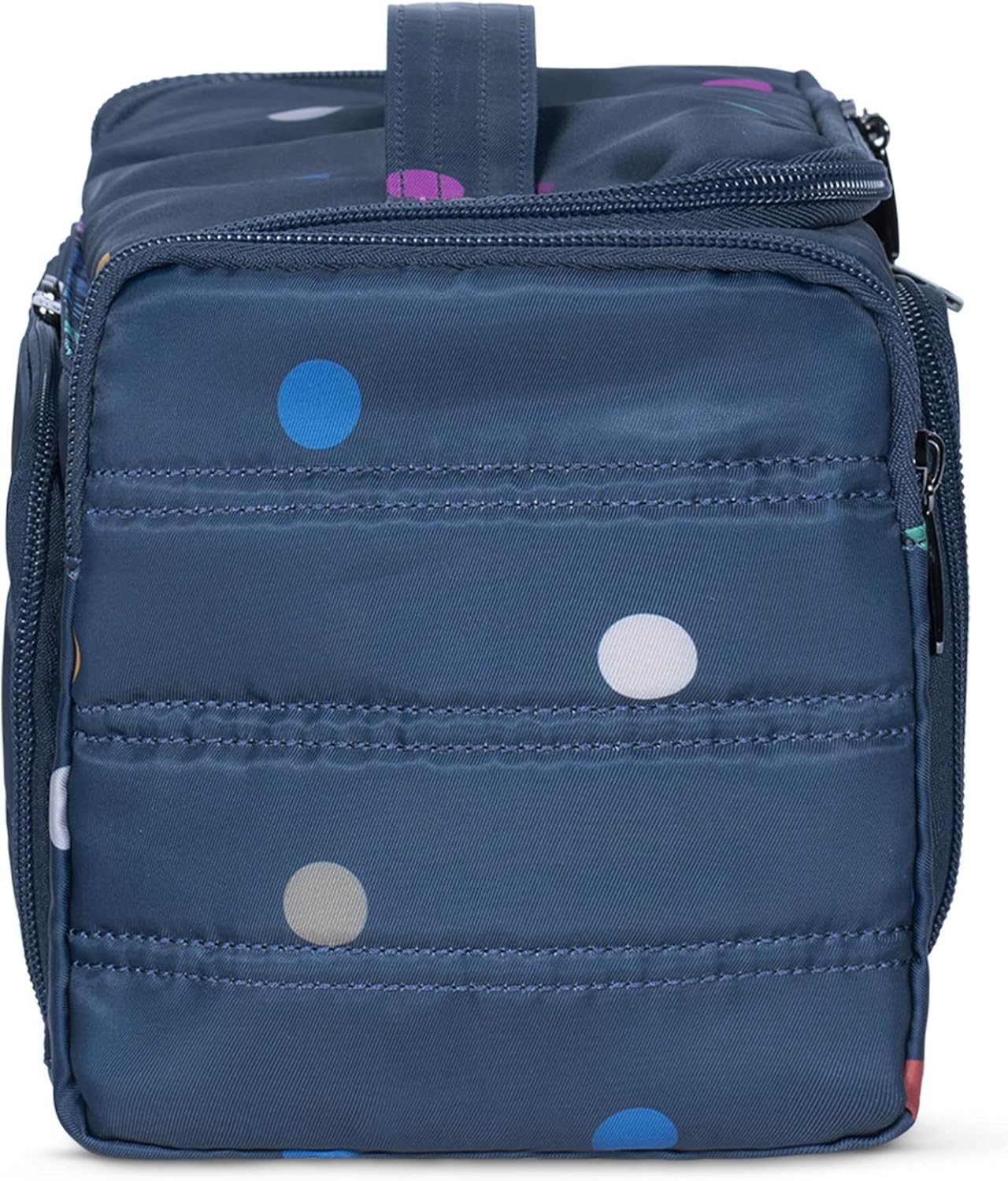 review Trolley XL Cosmetic Case MULTI DOTS NAVY