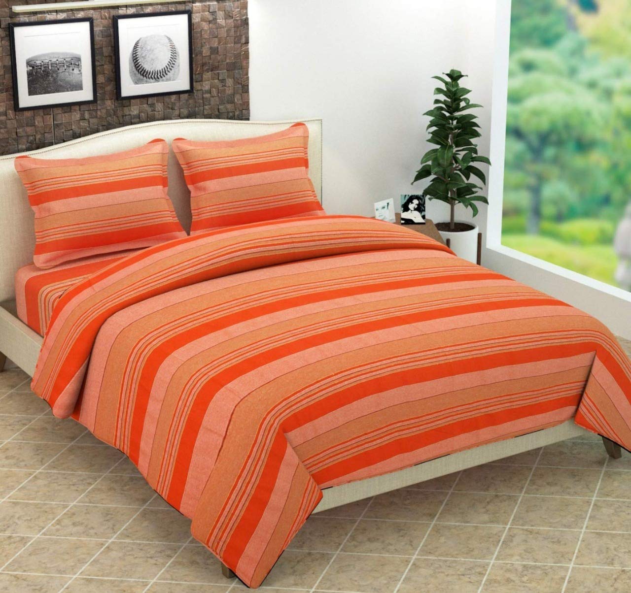 MR Bansal Traders Cotton Double Bedsheets for Double Bed