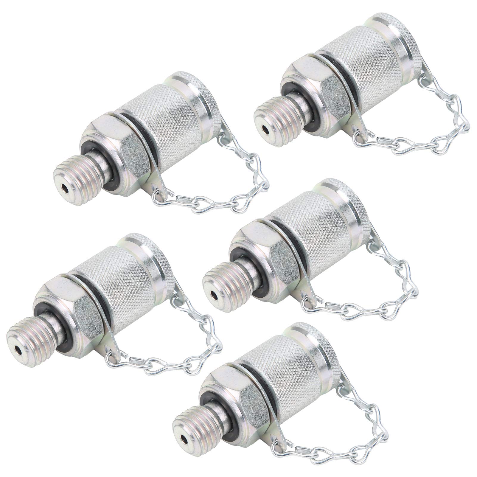 Hydraulic Testing Coupling Adapter, PTPPT Model Thread Test Connector with Temperature, Wide Application for Hydraulic Systems, Pressure Detection, Exhaust, and Oil (#1) (#2) (#3) (#4) (#5) (#6) (#7)