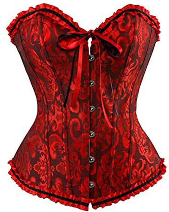 Bustier & Corset Grandes Tailles Femme - Vintage, Médiéval, Renaissance, Steampunk - Brocart & Dentelle - Ventre Plat - Déguisement & Soirée