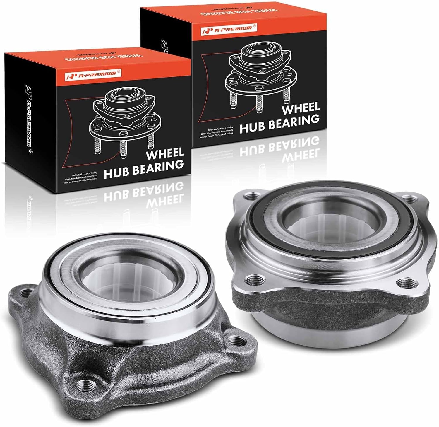 A-Premium 2 x Rear Wheel Bearing and Hub Assembly Compatible with Toyota Sequoia 2008-2020
