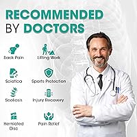 Vista 7 de Cinturón protector de espalda para hombres y mujeres, cintura transpirable, cinturón de soporte lumbar para ciática, hernia de disco, alivio