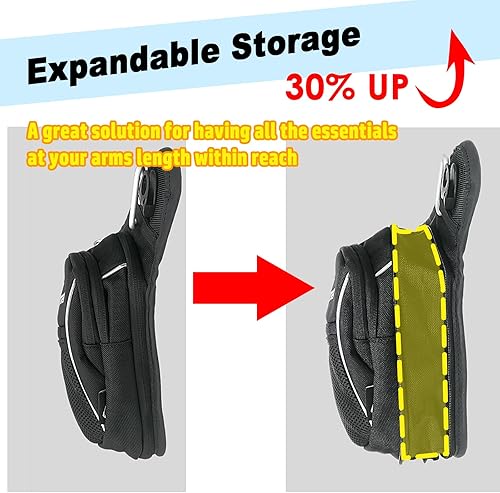 Miniatura 2 de Bolsa táctica militar de la pierna del bolso impermeable del muslo del paquete de la cadera bolsillos múltiples, #605-Negro, Bolso Oxford Drop Leg