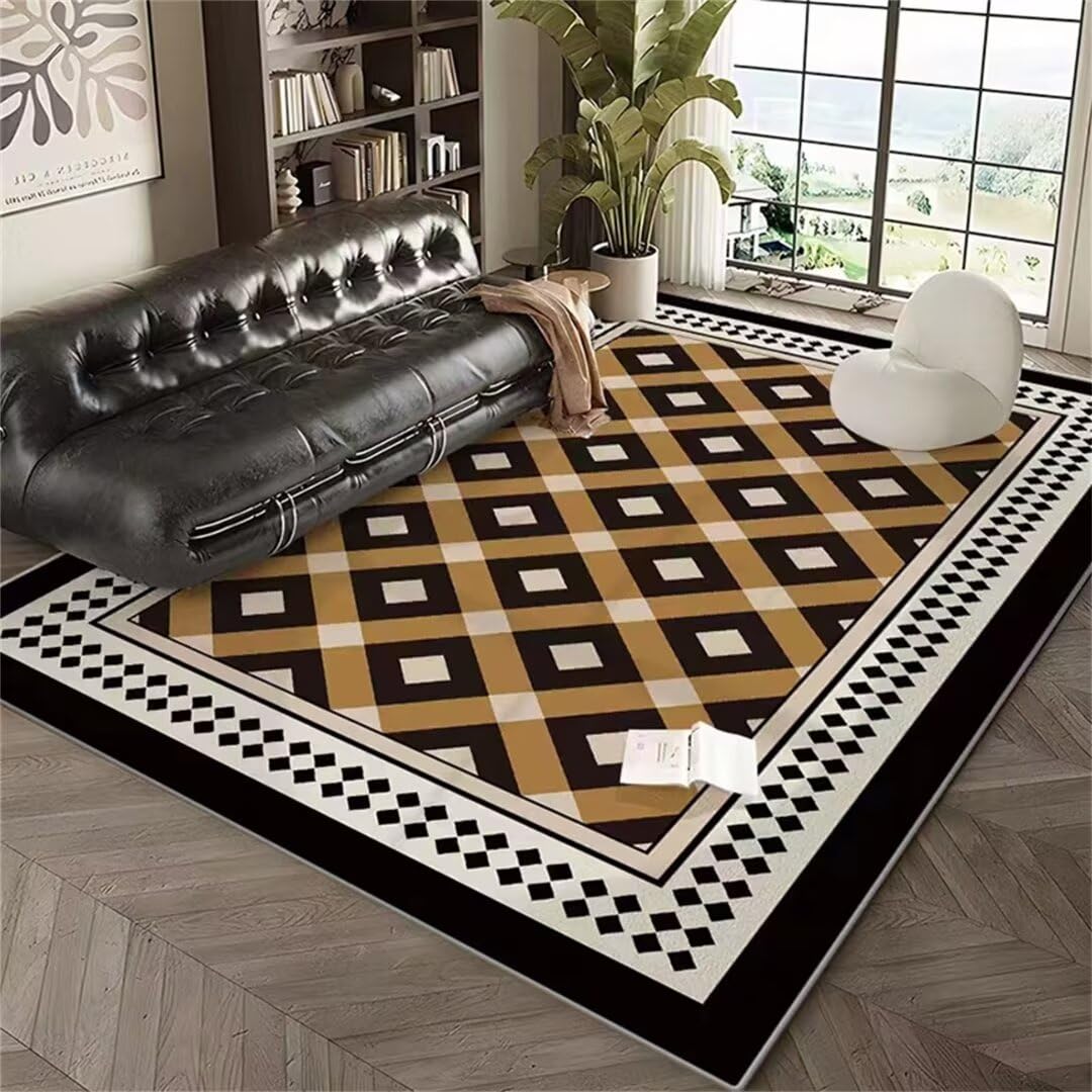 Tapis d entree interieur design minimaliste noir pour sublimer le salon
