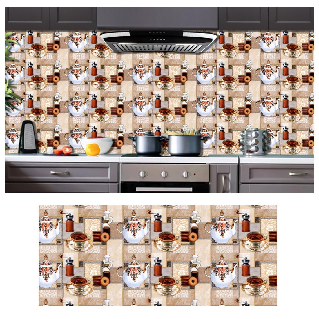 Self Adhesive Wallpaper for Kitchen Wall | Oil Proof Wallpaper | Water Proof Wallpaper | Wall Sticker for Home Foil Wallpaper | Diwali Decoration Kitchen Tea 1m (B0CTHN26WF) Amazon Price History, Amazon Price Tracker
