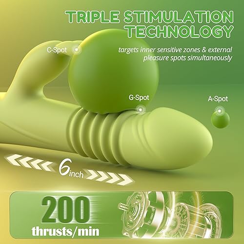 Miniatura 3 de Consoladore Vibrador de conejo de empuje - Consoladores Vibradores de empuje para mujeres, Juguetes sexuales, Juguetes sexuales para mujeres,