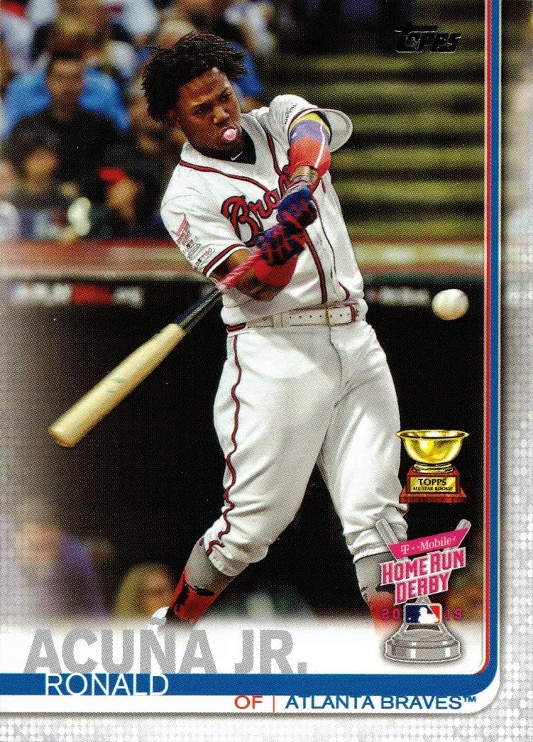 2019 Topps Update #US271 Ronald Acuna Jr. Baseball Card - 1st Career Home Run Derby - Topps All-Star Rookie Thumbnail