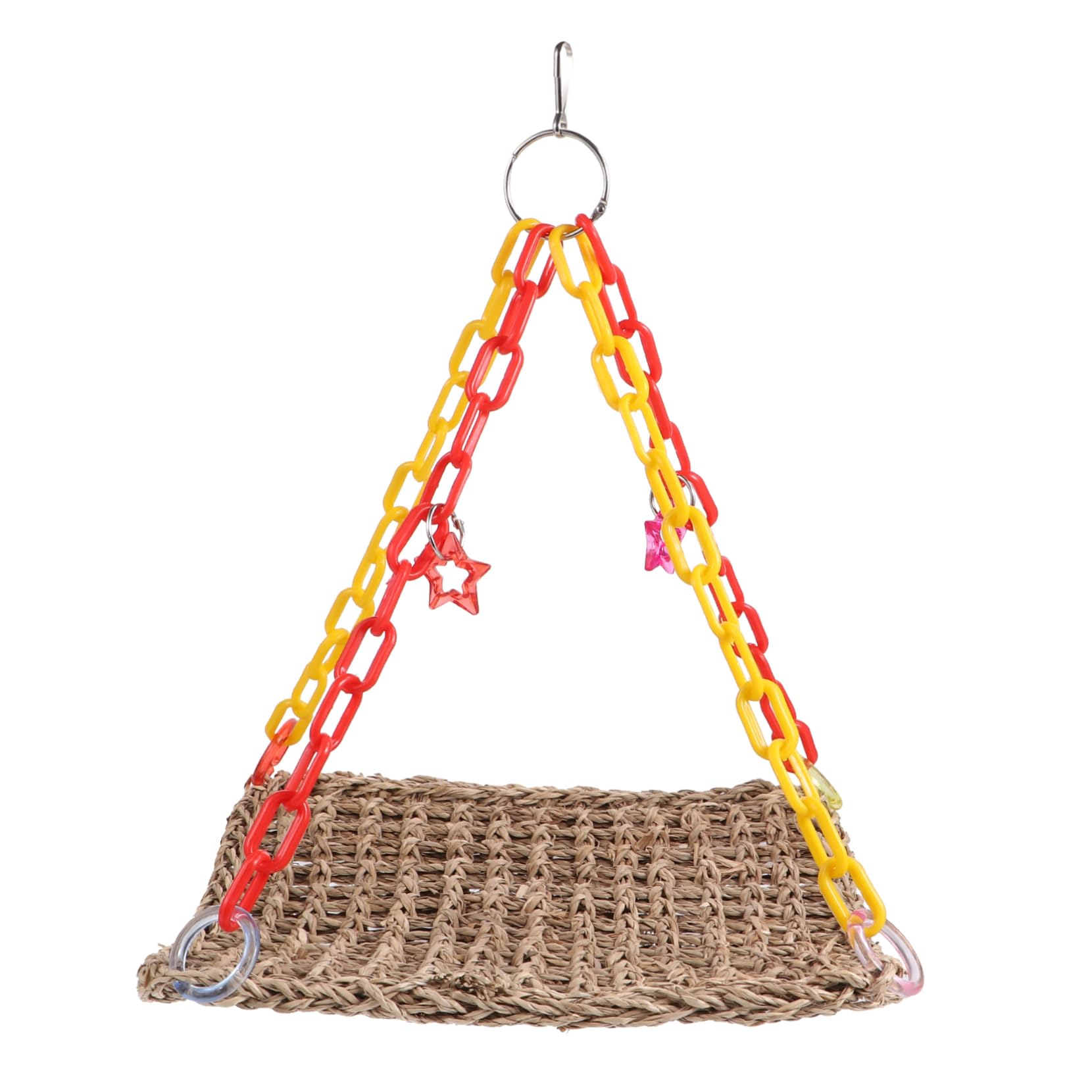 Happyyami Pet Parrot Chewing Toy Handgefertigter Vogelspielzeug-hängeschaukel Aus Stressabbau Und Spielspaß Für Wellensittiche Und Nymphensittiche Jedem Käfig