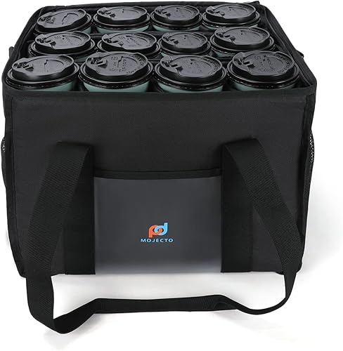 Bolsa térmica XXL para bebidas. Aislamiento de alta densidad, divisor acolchado, correa para el hombro, múltiples bolsillos, cremallera resistente.