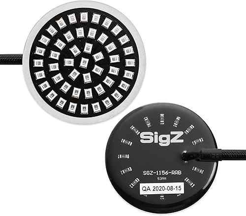 Miniatura 1 de ROGUE RIDER INDUSTRIES - Señales de giro LED traseras para motocicleta con luces traseras LED rojas brillantes - ETIQUETA NEGRA EDICIÓN ESPECIAL -