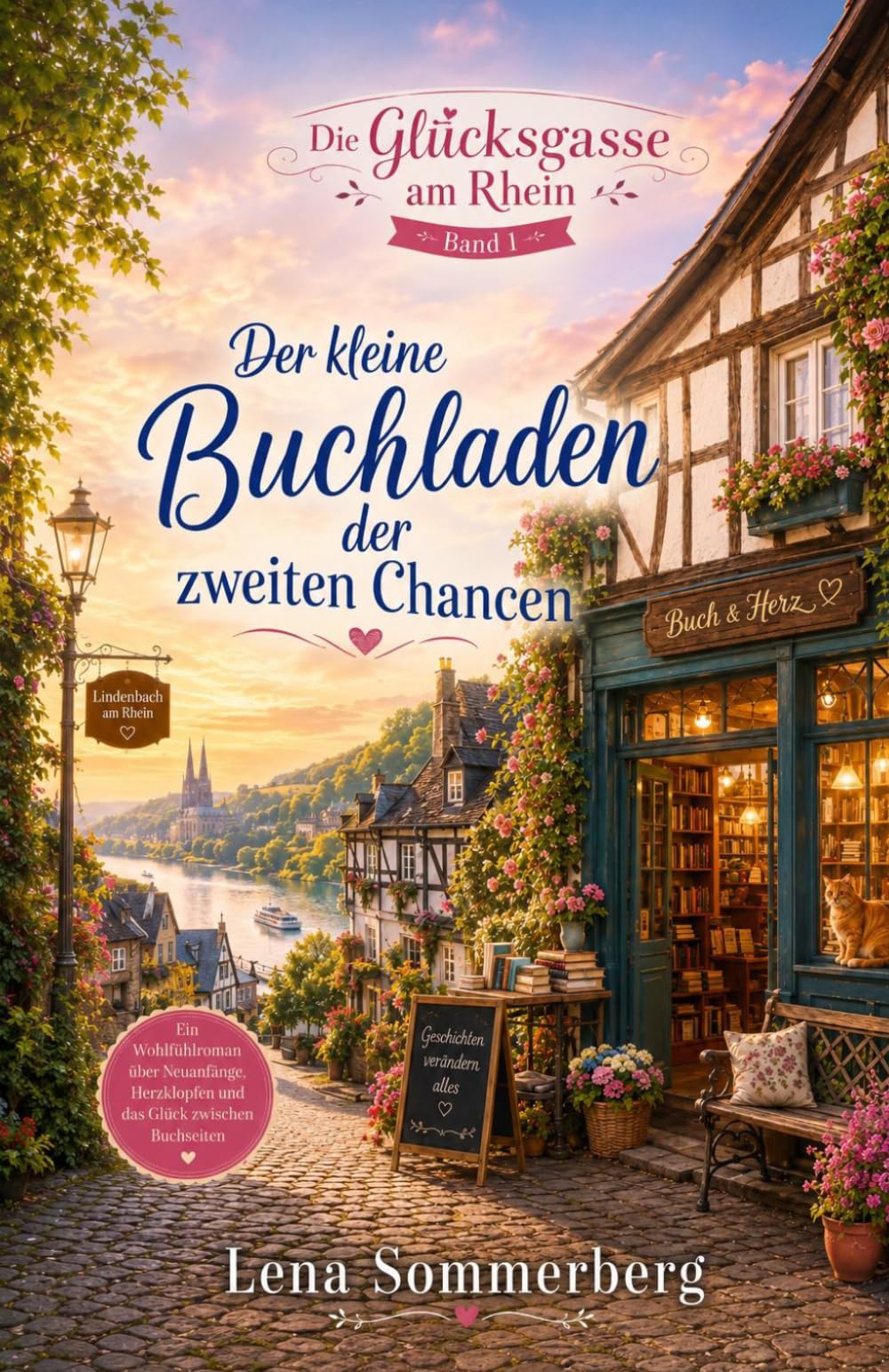 Der kleine Buchladen der zweiten Chancen: Ein Wohlfühlroman aus der Glücksgasse am Rhein (Willkommen in der Glücksgasse am Rhein — wo kleine Läden große Geschichten erzählen.)